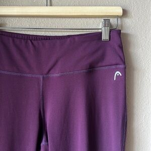 HEAD Purple Mesh Detail Leggings